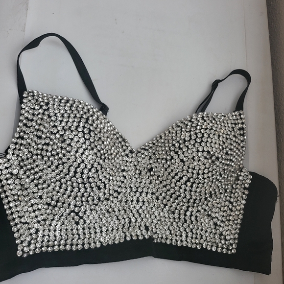 Rhinestone Bra - Picture 1 of 2